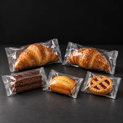 Cornetti, plumcake e crostatine confezionati uno per uno