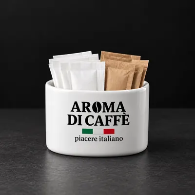 Portazucchero da tavolo col marchio Aroma di Caffè